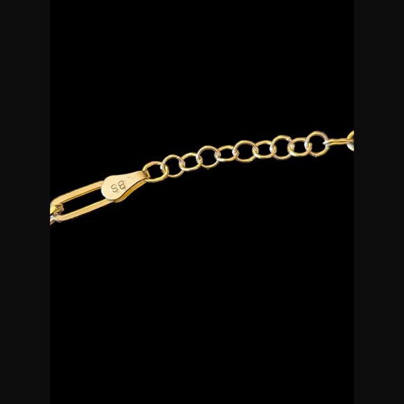 925 Sterling Gold Vermeil 3mm 18.25" Paperclip Chain Necklace - Picture 8 of 9